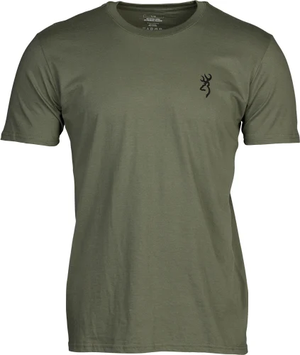 BROWNING SS T-SHIRT EMBLEM - MILITARY GREEN XXLARGE - Image 2