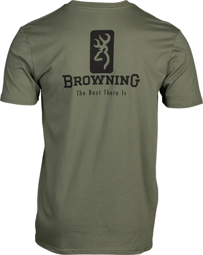 BROWNING SS T-SHIRT EMBLEM - MILITARY GREEN XXLARGE